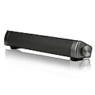 ASIYUN Soundbar 10W Wired and Wireless Speaker Audio Stereo Long-standby for Smartphones Tablets Projector and Wireless Devices(Black)
