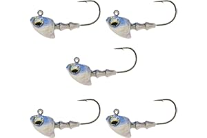 6TH SENSE Crappie Jig Heads – Crappie Fishing Lures – Multiple Sizes and Color Combinations – Realistic Paint Schemes – (5/pk)
