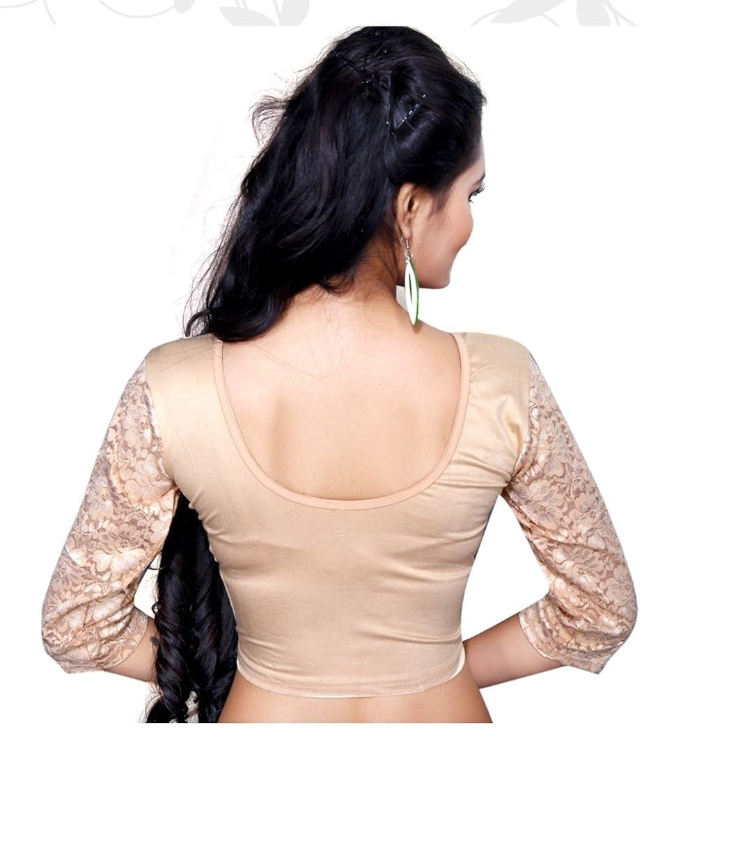 cdpl express women's stretchable designer pure cotton lycra stitched readymade blouse