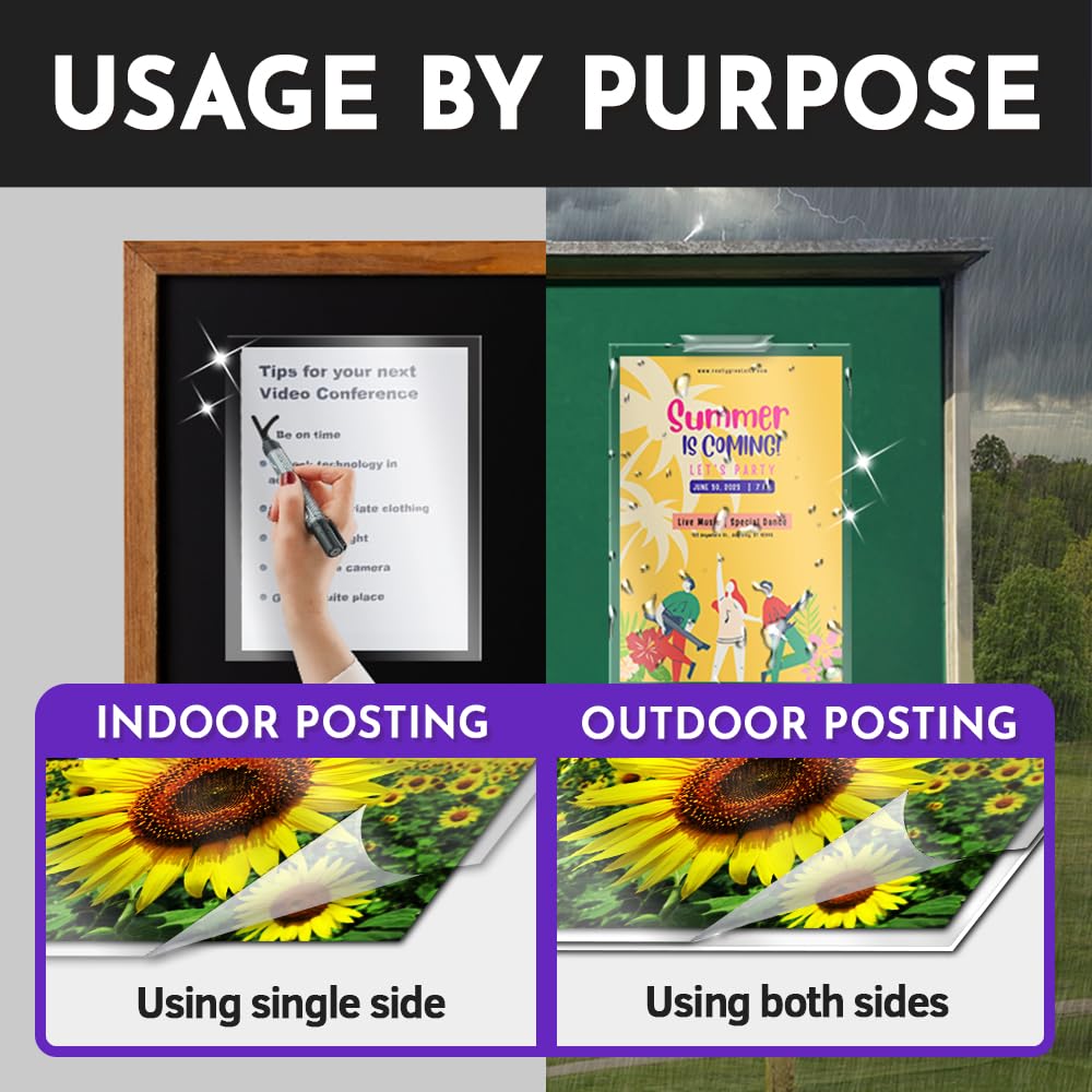 Self Adhesive Laminating Clear Sheets, 4mil, Pack of 20, Letter Size (8.5 x 11 Inches) No Heat, No Machine, Laminate Sheets Self Sealing, Contact Plastic Paper by HASHI