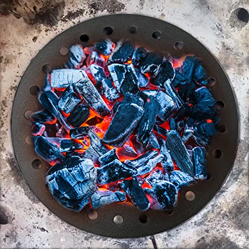 Quantfire 17" Cast Iron Bottom Fire Grate, BBQ High Heat Charcoal Plate