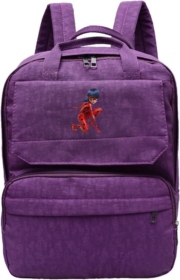 Women Miraculous Ladybug Girls Oxford Students Backpack Rucksack School Bag Travel Outdoor Backpack
