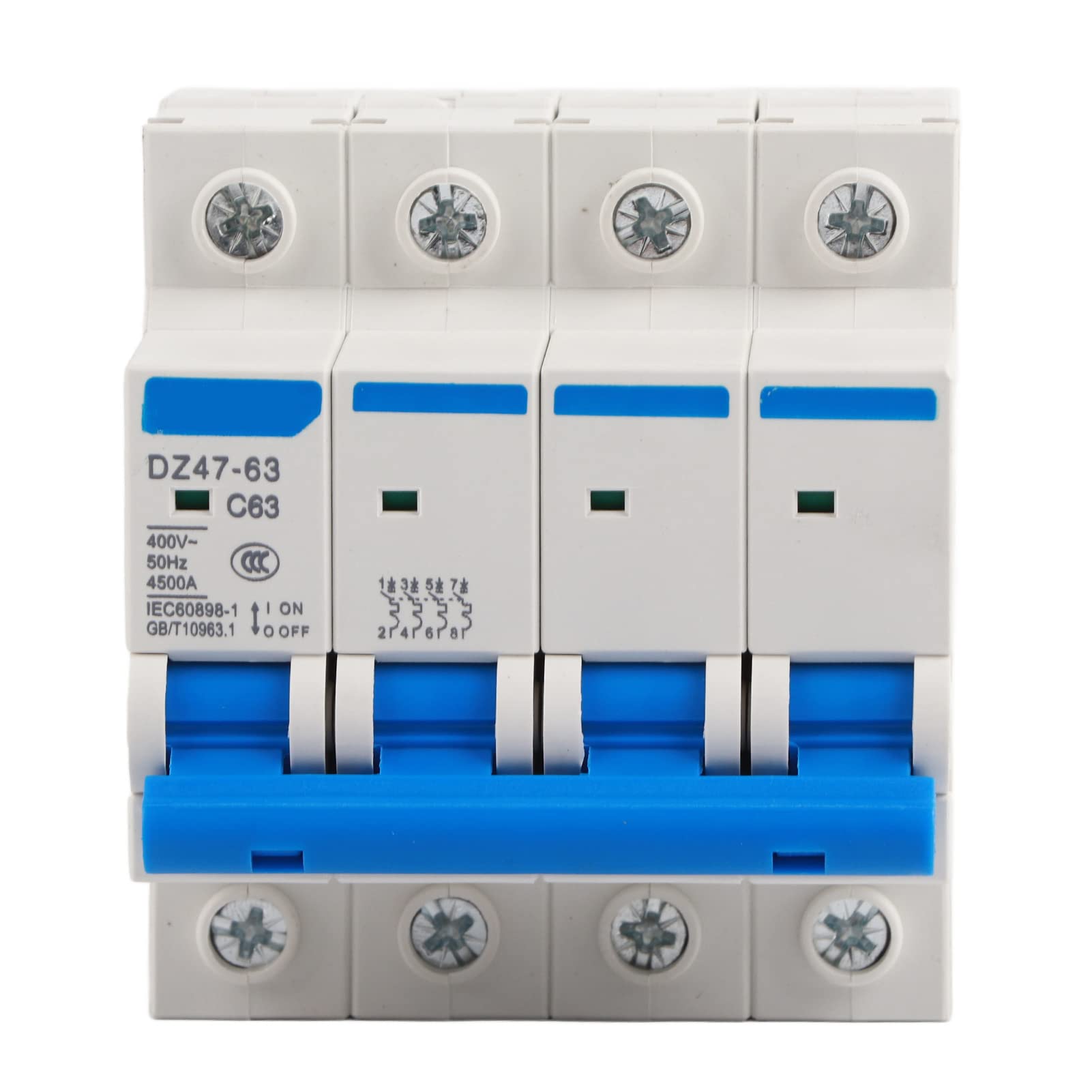 Leakage DZ47-63 4P Residual Current Circuit Breaker 400V/63A Air Switch Manual Operation, Stable and Performance