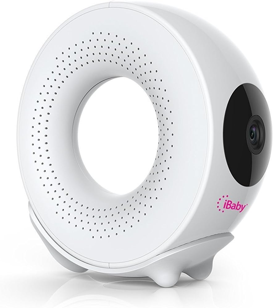 Ibaby M2S Plus 1080P Video Baby Monitor,Temperature/Humidity Alert,Baby Camera with 2 Way Audio, Night Vision,IP Camera with Motion/Sound Alert,Play Lullabies, White
