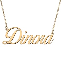 HUAN XUN Customized Custom Simple Any Name Necklace
