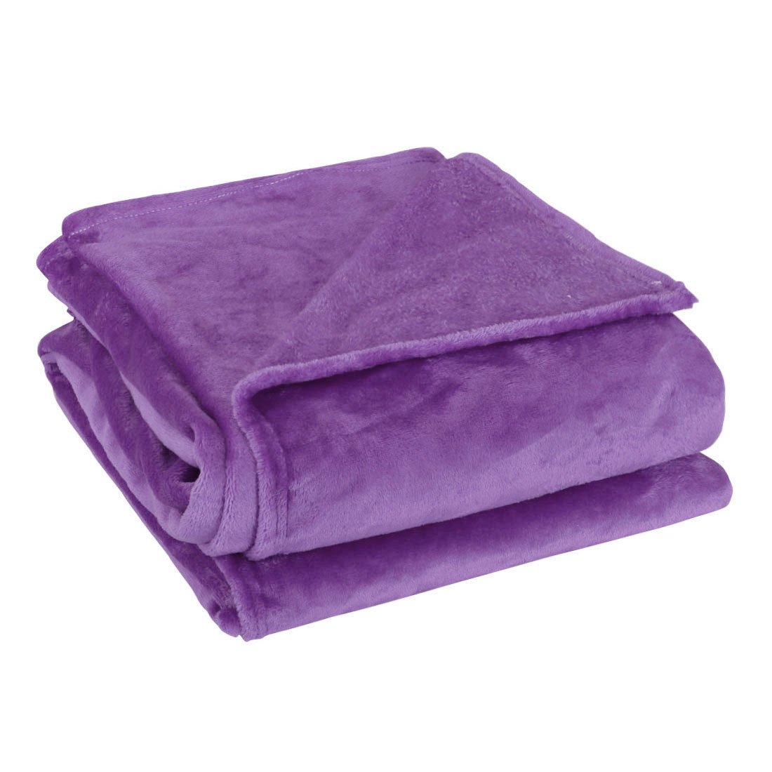 sourcing map Flannel Fleece Blanket Soft Lightweight Plush Microfiber Bed or Couch Blanket, Dark Purple 180 x 200cm
