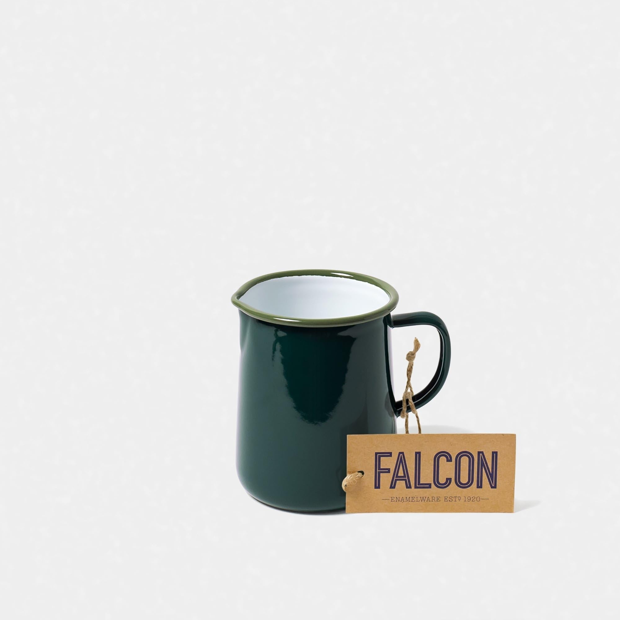 Falcon Enamelware Enamel One Pint Jug Samphire Green