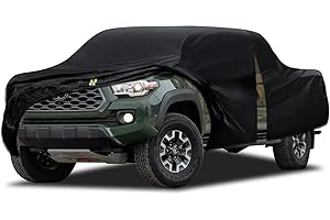 IAUTAXESORIZ Truck Cover Waterproof All Weather, 6 Layers Pickup Cover Fit for Ford Ranger, Chevrolet Colorado, Nissan Frontier, Gmc Canyon See Size Chart (T1 Fit Truck Length Up to 220 inch)