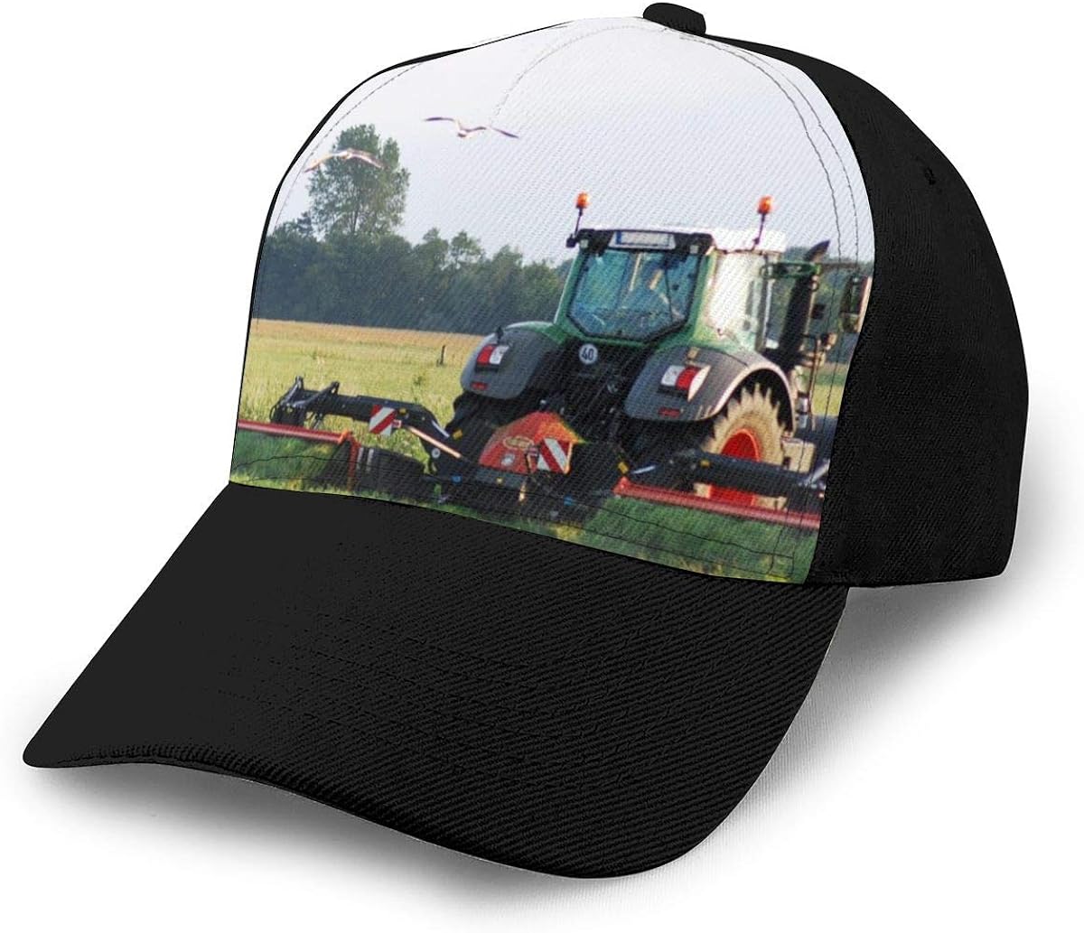 Agriculture Farmer Tractors Design Baseball Cap Men Women Plain Sports