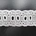10 Yards 1-1/8 Inches Wide White Cotton Eyelet Lace Ribbon Trimming Tape For Garment Home Decor DIY Craft Supply