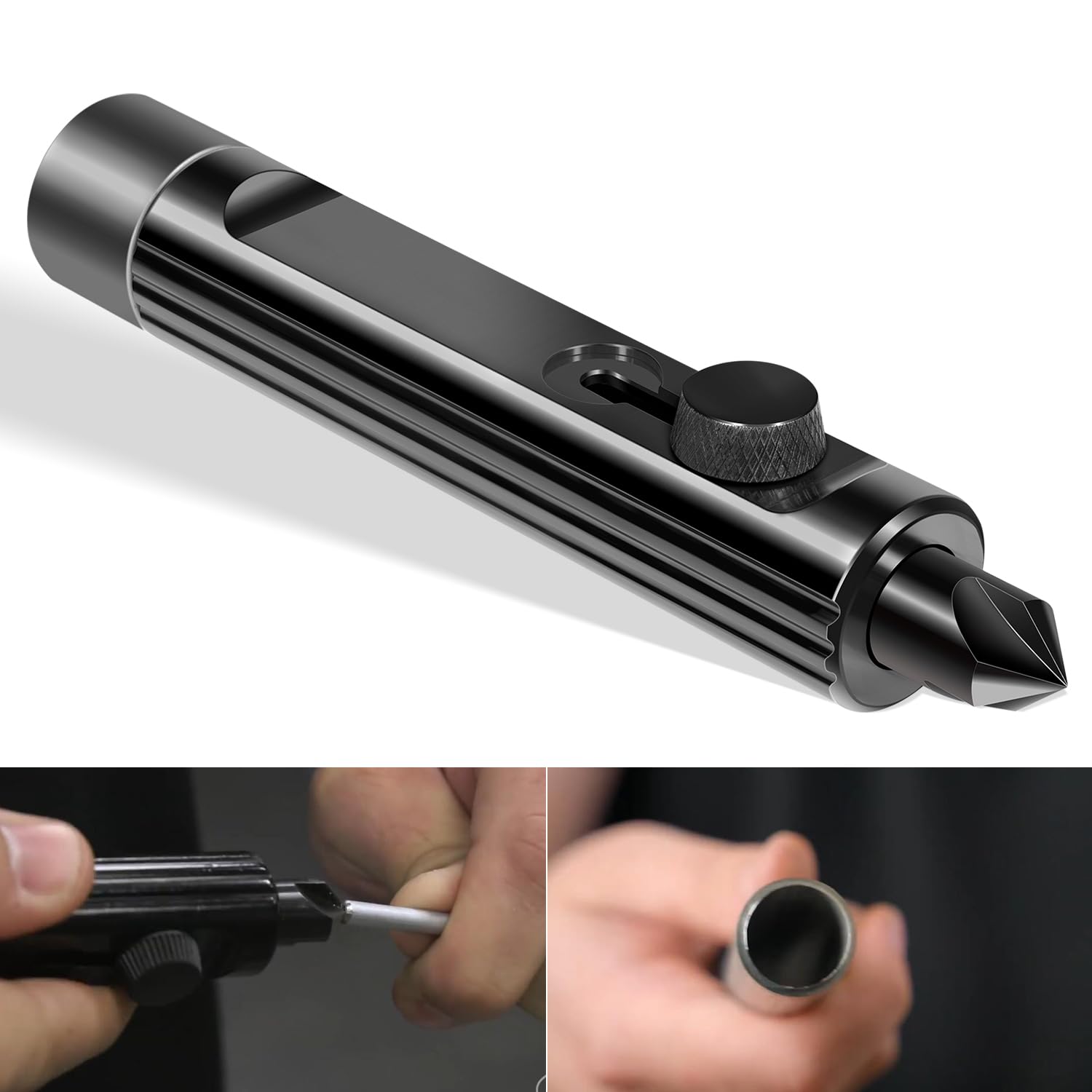 Photo 1 of Tubing Deburring Tool - Brake Line Deburring Tool - Rimming & Deburring Tool for 3/16" to 1/2" Tubing, for Brake/Fuel/Transmission/Coolant Lines, Achieving Optimal Tubing Flaring, Replace for LTTR1