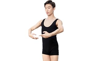 Daydance Teen Boy Men Tank Leotards for Gymnastics, Dance, Ballet