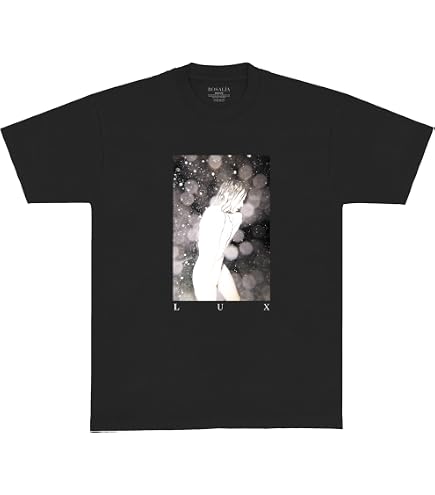 ROSALÍA Lux Logo T-Shirt, Black, Small | Amazon.com