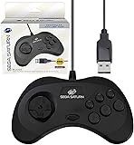 Amazon | セガ公認 サターン ゲームパッド コントローラー Official Sega Saturn USB Controller 8-Button Arcade Pad Black for PC/Mac/Steam | Retro-Bit | ゲームパッド 通販