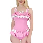 Littleforbig Cotton Fancy Romper Onesie Pajamas Teddy Lingerie One Piece Babydoll Bodysuit
