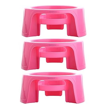 Madhuli Multipurpose Pot Stand, Plastic Pot Stand, Water Pot Stand, Gas Cylinder Stand, Flower Pot Stand, Matka Stand, Heavy Matka Stand For Kitchen & Garden, Multi-color, Pack Of 3