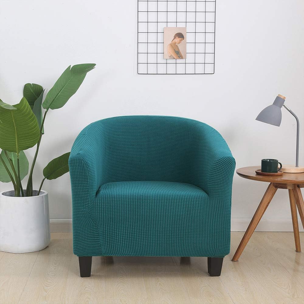 SearchI Tub Chair Slipcover, Stretch Spandex Jacquard Tub Chair Cover Armchair Slipcover Sofa Cover Slipcover Furniture Protector Soft Couch Covers with Elastic Bottom for Kids: Furniture & Decor