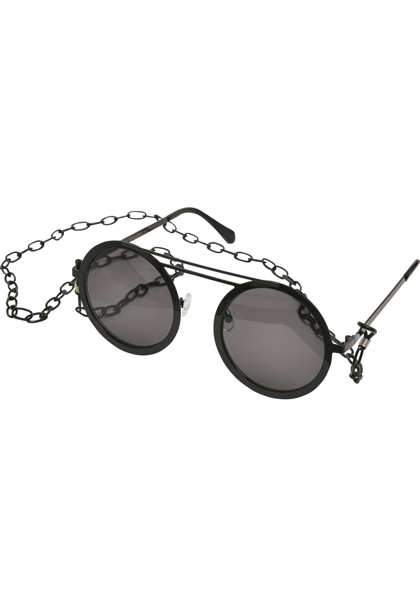 Urban Classics Unisex Adults’ 104 Chain Sunglasses, Black (Black/Black), One Size