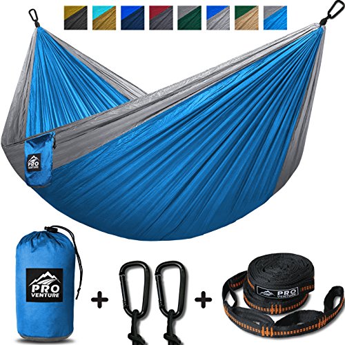 Double Camping Hammock – XL Hammocks, FREE Premium Straps & Carabiners – Lightwe ...