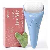 BAIMEI IcyMe Ice Roller for Face and Gua Sha Facial Tool Set | Cooling and Smoothing Ice Face Roller &amp; Gua Sha Reduce Puffiness,Ideal Home &amp; Travel Use,Self Care Gifts for Women - Blue