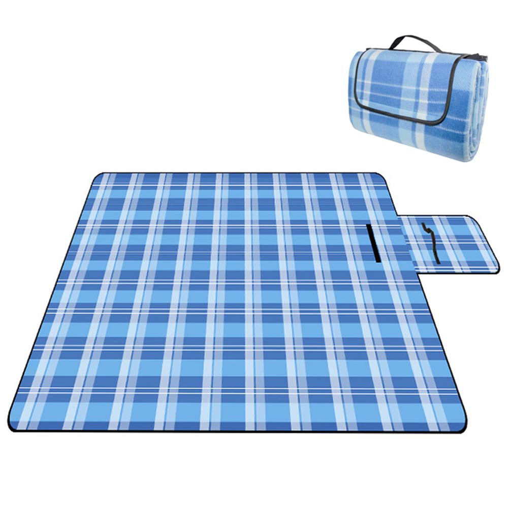 Izene Grande Coperta da Picnic all\'aperto, 200 x 200 cm, Telo Grande per la Spiaggia, Tappetino Impermeabile, per Il Campeggio e i Viaggi su Erba, Impermeabile e a Prova di Sabbia