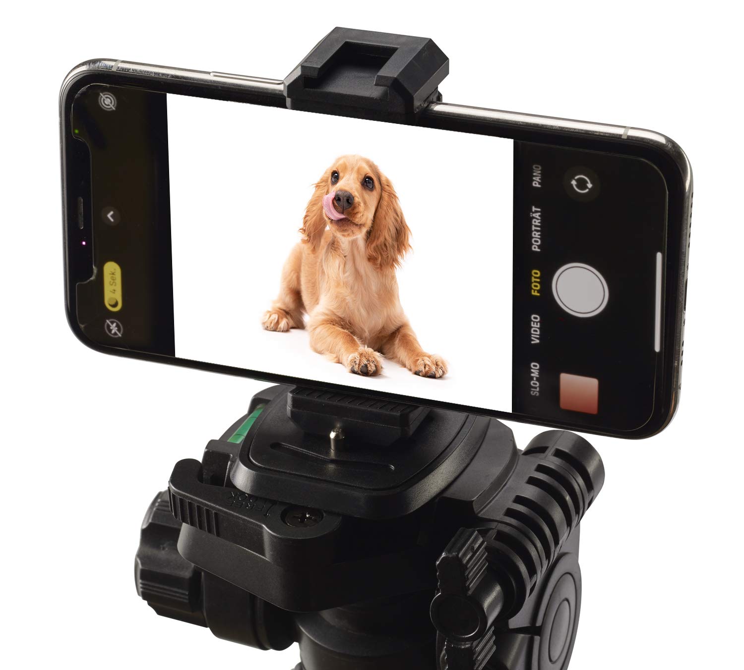 Cullmann - 41142 - CROSS CX142 Smartphone Holder with Accessory Shoe (Universal Use) - Adjustable Width from 63 to 105 mm