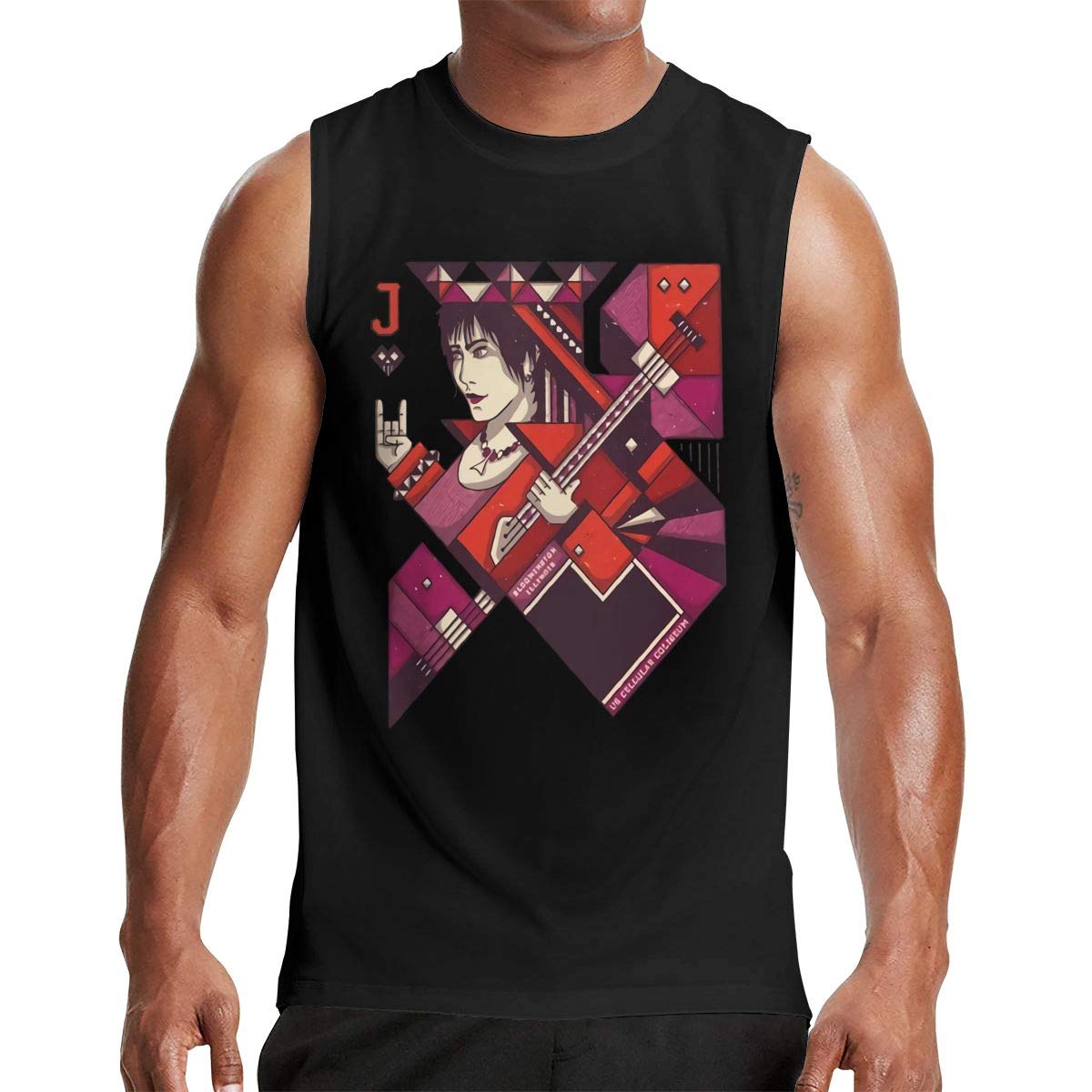 Emmanuelharrod Joan Jett Sleeveless Workout Gym S Black T Shirt