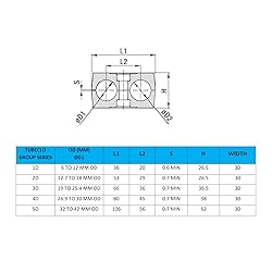 Tubeclo 18MM Twin Series Clamp, Polypropylene with