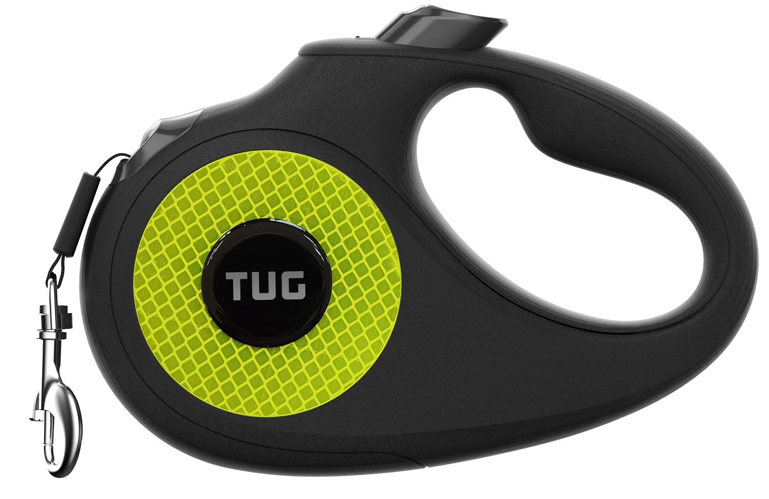 TUG 360° Tangle-Free Reflective Retractable Dog Lead for Extra Safety and Visibility at Night | Tiny | Up to 3 m Length (XS)
