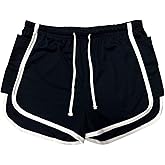 Waghaw Mens Mesh Shorts 3 Inch Athletic Running Workout Gym Bodybuilding Booty Track Shorts Vintage Fitted Short