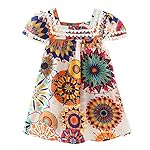 Girls Princess Dresses, CSSD Girls Sleeveless Ruffle Sunflower Floral Dresses