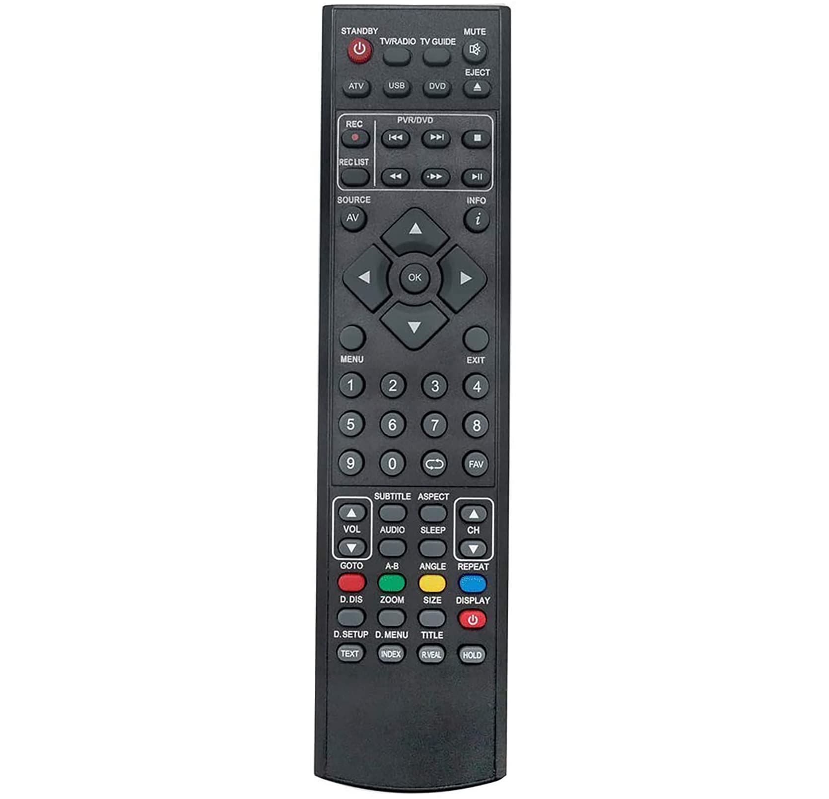 ALLIMITY Remote Control Replace fit for BLAUPUNKT TV 32/124I-WB-5B-HBKUP-UK 32/122I-GB-5B-HBKU-UK 32-56J-GB-5B-F3HKUP 32/112J-GB-3B2-HKUP-EU 32-124I-WB-5B-HBKUP-UK 215/155J-GB-1B-FHBKUP-UK