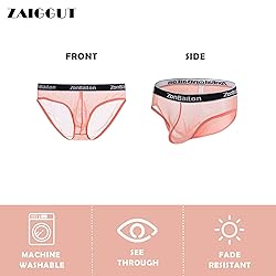 ZAIGGUT Mens Sexy See Through Underwear Breathable