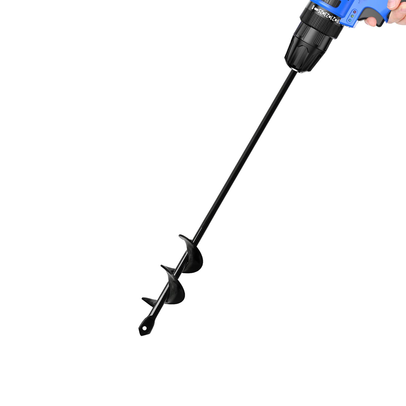 Gardening Tools Bulb Planter Auger Drill Bit for Garden Planting 1.57 x 17.7 Inches Compatible with Hand Held Electric Drill