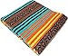 El Paso Designs Peyote Hippie Blanket Classic Mexican Style Falsa Stripe Pattern in Vivid Peyote Colors. Throw, Bed, Tapestry, or Yoga Blanket. Hand Woven Acrylic, 57
