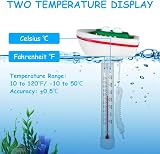 OFFCUP Floating Pool Thermometer Yacht Design Water Temperature 120F 50C view 3