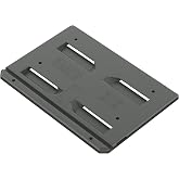 KLEIN TOOLS 54879MB MODbox Wall and Floor Mount, Modular Mounting Bracket Toolboxes, Compact and Full-Size Box Support, Vertical or Horizontal Installation, Durable Steel Organizer