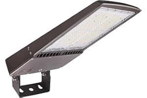LED FLYING DIRECT 300W LED Parking Lot Lights, 42000LM Dimmable LED Shoebox Flood Lights 5700K Daylight, Yoke/Trunnion Mount Commercial Area Lights for Street, Parking Lot, 100-277V AC UL&DLC Certified