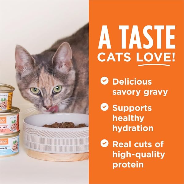 INSTINCT FLAKED ENTRÉE WET CANNED CAT FOOD – TUNA, 3 OUNCE (PACK OF 24)
