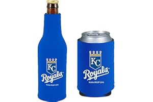 KOLDER MLB Baseball Can & Bottle Neoprene Holder Insulator Beverage Cooler (Kansas City Royals)