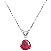 Turandoss S925 Sterling Silver Birthstone Necklaces for Women, Dainty 925 Sterling Silver 12 Months Triangle Birthstone Pendant Necklace Silver Jewelry Birthday Gifts for Teen Girls