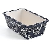 Original Heart Loaf Pan Ceramic Bread Pan Black Meatloaf Pan Baking Pans Bread Pans for Baking Nonstick Bread Loaf Pan