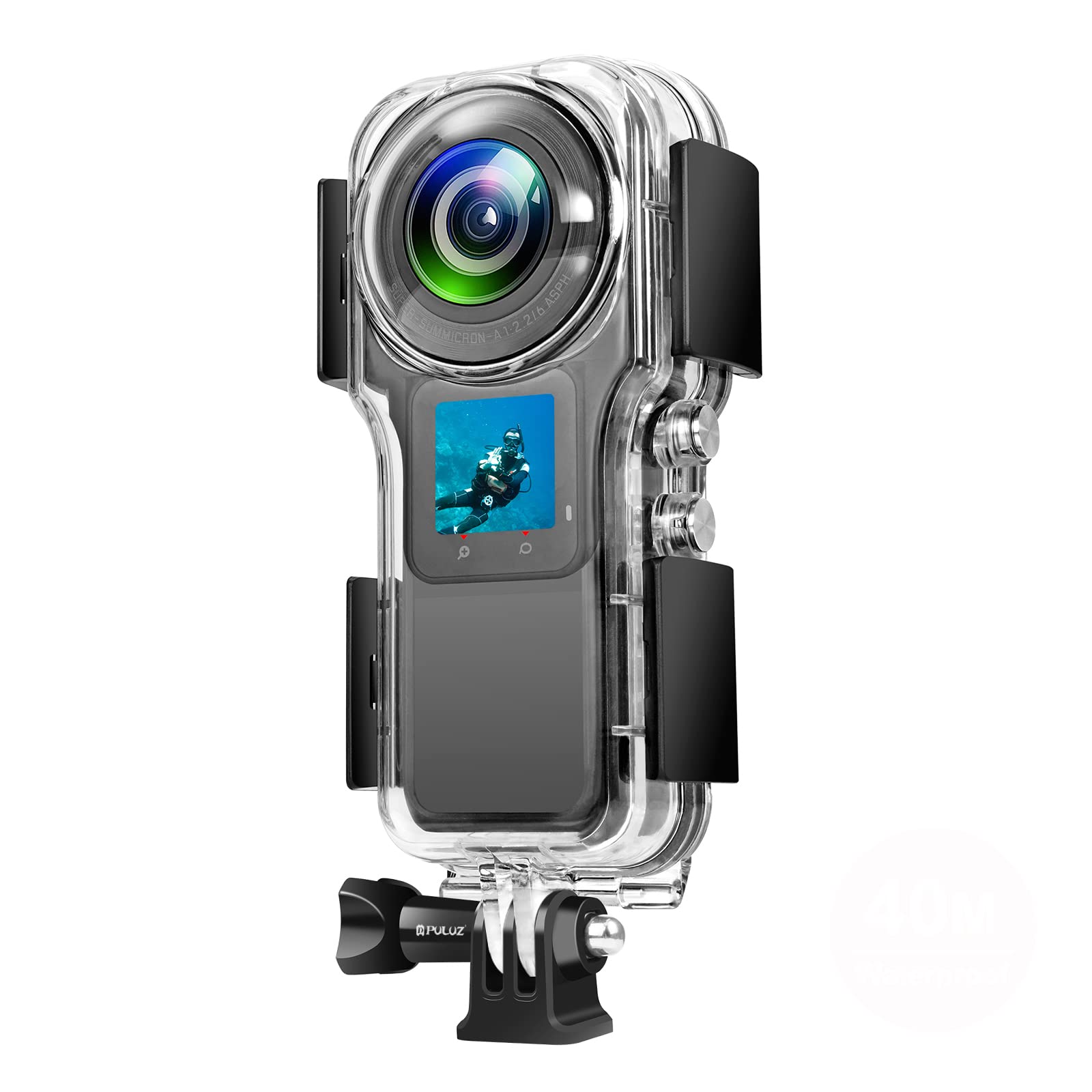 Underwater Housing Case for Insta360 One RS 1-Inch 360 Edition Waterproof Case for Diving Swimming and Snorkeling Water Sporting