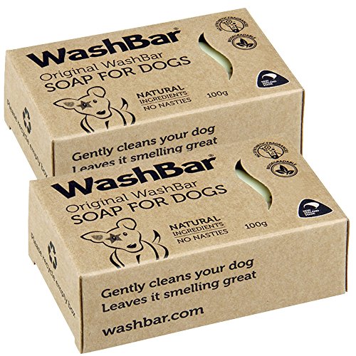 The Natural Dog Shampoo Bar Soap for Itchy Skin Relief - Twin Pack - Dog Soap for Sensitive Skin with Manuka and Neem Oil to Ease Allergies and Itching