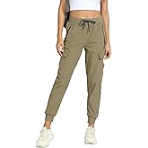 zsenoxaxi Women's Joggers Cargo Pants Lightweight Quick Dry Hiking Running Pants for Athletic Casual & Outdoor