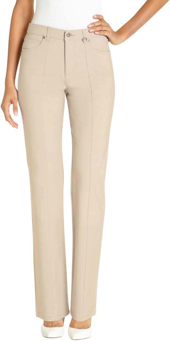 URREBEL Pants for Womens-Simon Chang Straight Leg Microtwill(Style#3-5302R)