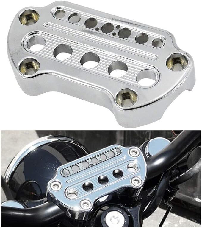 Motorcycle Indicator Light Handlebar Top Riser Clamps