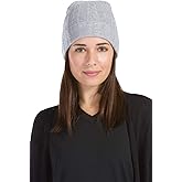 Fishers Finery Women's 100% Pure Cashmere Cable Knit Hat; Super Soft; Cuffed