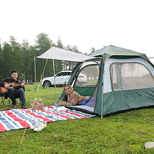 CHANODUG 2 4 Person Family Camping Tent, Pop up Tents for Camping, Lightweight Instant Sun Shelter for Beach