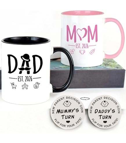Amazon.com: Disney Mickey Gang MOM DAD 2 pack Coffee Mug Set New